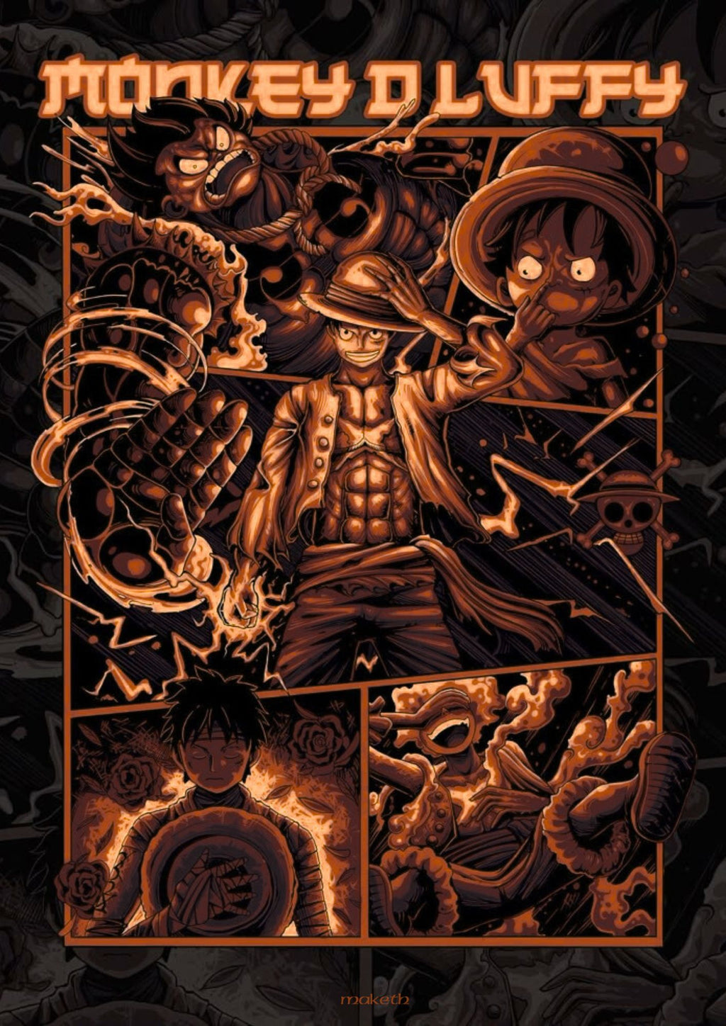 The Straw Hat Captain LUFFY Graphic - Poster