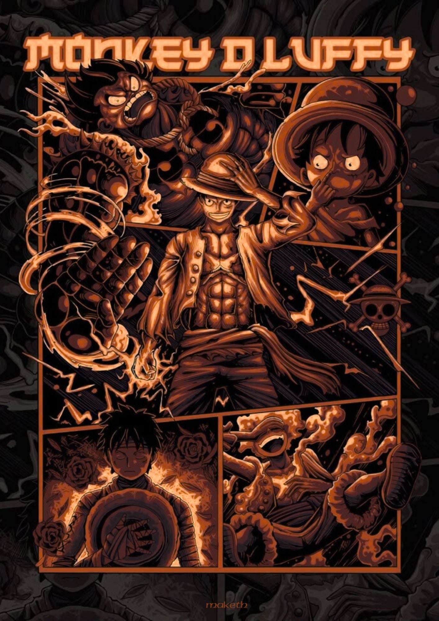 The Straw Hat Captain LUFFY Graphic - Poster