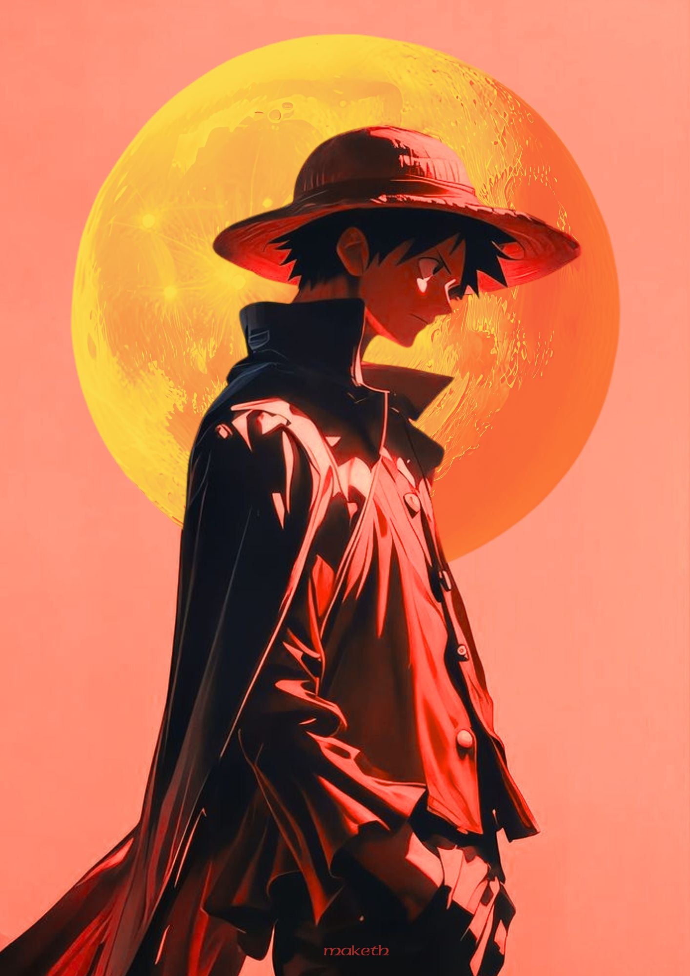 Beyond the Horizon luffy - Poster